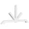 Ekena Millwork Vanguard Architectural Grade PVC Gable Bracket, 84"W x 38 1/2"H x 4"D x 4"F, 11/12 Pitch GBP084X39X0404VAN00 - alternate 1